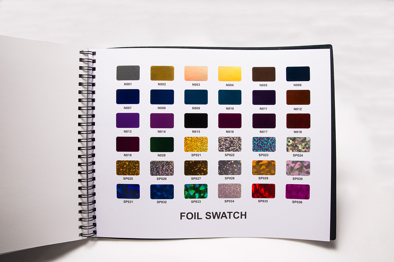 Batt Marketing Agency Print Marketing Foil Color Swatches