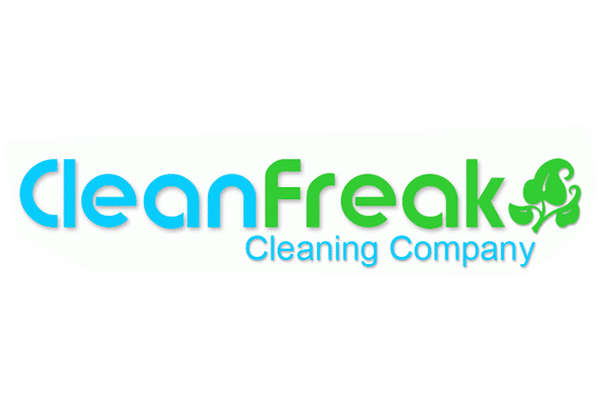 clean freak cleaning company logo design