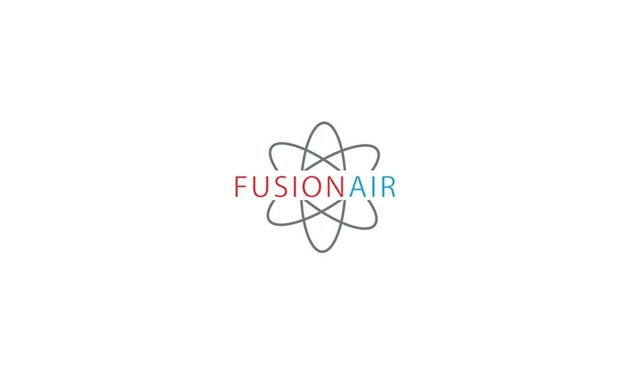 fusion air logo design